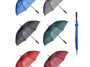 Ручные гостевые зонты в упаковке по 6 штук, диаметр 128см, длина 103см.