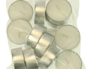 Maxi Tea Lights 12 Pack 5.5x2cm Long Burning Time in Carrying Bag