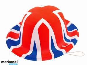Mini Bowler Hat Union Jack Plastic British Flag Costume Accesorii