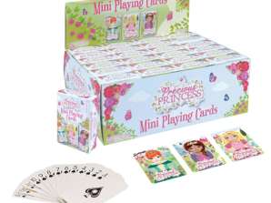 Mini Spelkort Prinsessa 3 Olika Mönster 6x4 cm Barn Kortspel