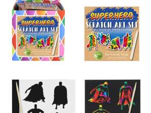 Mini Super Hero Magic Color Scratch Set Eco 8 5 x 8 5 cm Creatieve Scratch Picture Set voor kinderen
Gebruiker
