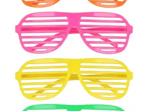 Неонови парти очила за възрастни: 4 различни цвята, идеални за събития и тържества