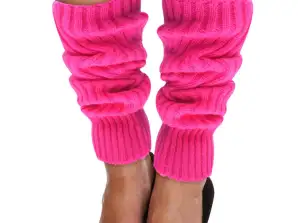Neon Pink Leg Warmer for Costumes and Sports Bright Color