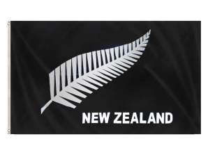 Új-zélandi zászló ezüst páfrány 5Ft X 3Ft nagy kültéri zászló