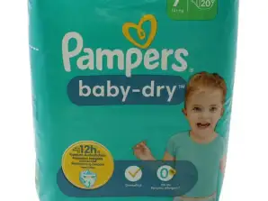 Pampers Baby Dry Maat 7 Extra Large 15 kg 20 stuks: Allround droogbescherming
