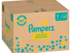 Pampers Premium Protection Πάνες Μέγεθος 1 New Baby 180 τεμάχια Απαλή προστασία για νεογέννητα