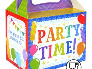 Partytime Lunchbox 14L x 9 5B x 12H cm  BPA frei  Kinder Brotdose mit Griff