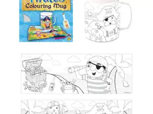 Piratmugg färgskiftande 2 designs Barnvänlig magisk kaffemugg
