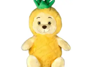Plush pineapple bear with hood 
