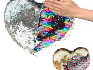 Plush heart with sequins 