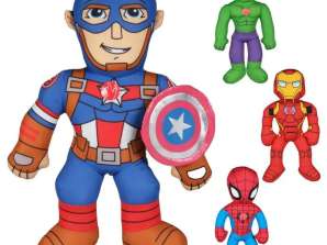 Figurine de pluș ale supereroilor Marvel cu sunet integrat 38 cm