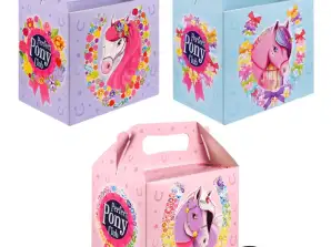Ponies Lunchbox 14Lx9 5Wx12H Cm Children's Lunch Box 3 Designs