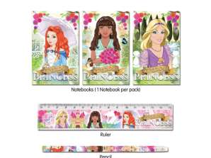 Набір канцелярських товарів Princess 5 предметів – ідея подарунка для канцелярських товарів для дітей