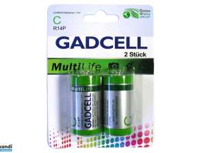 Set van 2 C/R14P 'Gadcell'-batterijen – krachtige stroom voor uw apparaten