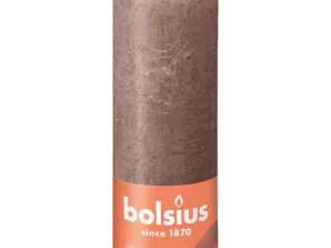 RUSTIK Taupe Pillar Candle Elegant Design 190x68mm – Stylish décor for every ambience