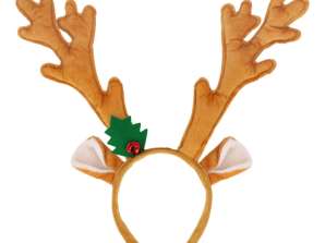 Reindeer Antler Headband with Bells Christmas Party Accessory