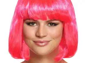 Розова средна дължина Дамска перука 120G Високо качество & Стилен карнавал & Cosplay