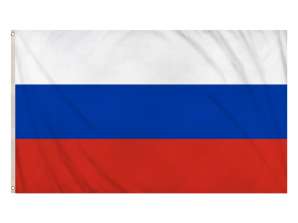 Rusya Bayrağı 152 x 91 cm – iç ve dış mekan kullanımı için dayanıklı büyük ulusal bayrak