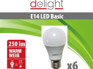 Iepakojumā 6 E27 LED/SMD spuldzes 9W – enerģiju taupoša un spilgta