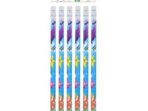 Sealife Themed Pencil with Eraser Full Size 6 Pack Sea Animal Motif