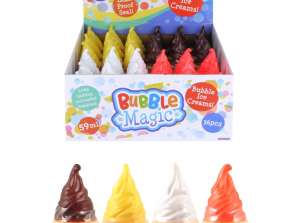 Bubbelleksak 59 ml 12,5 cm förpackning med 4 olika färger för barn