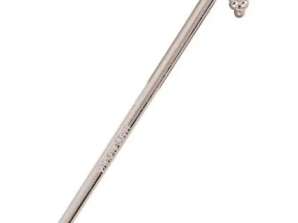 Stříbrná hůlka Star 16 5 cm – Kouzelný doplněk pro převleky a pohádkové hry