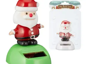 Zasilany energią słoneczną Wiggle Santa Claus – ekologiczna dekoracja świąteczna o wysokości 8 cm