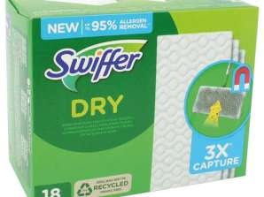 Swiffer Drying Towels Refill Pack 18 Peças: Ligação eficaz ao pó para limpeza