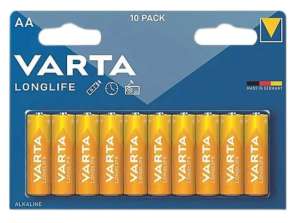 VARTA Mignon AA Long-Term Alkaline Batteries 10 Pack Reliable and Long-Lasting Power Source