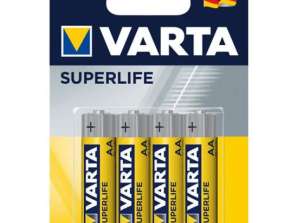VARTA Super Heavy Duty Mignon AA Batteries 4 Pack Long-Lasting Energy