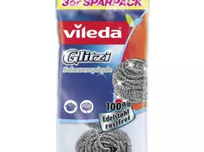 Vileda Glitzi Σπιράλ Καθαρισμού Σετ των 3 Ισχυρών σπιράλ καθαρισμού για επίμονη βρωμιά