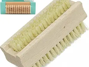 Spazzola manuale in legno su due lati 9,5 cm Strumento di pulizia efficace ed ecologico