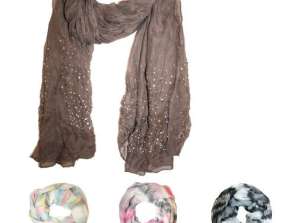 Scarves - accessories - fashionable-timeless colours - approx. 2000kg