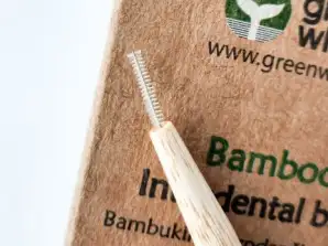Interdental brush with bamboo handle 2mm bristles diameter