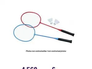 Sada badmintonových raket za nízké ceny a ve velkém množství pro vaše zákazníky