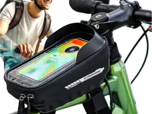 Bicycle pannier case waterproof bicycle bag with phone window