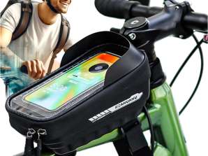 Bisiklet pannier kılıfı telefon pencereli su geçirmez bisiklet çantası