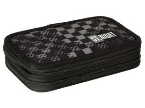 Pencil case with double Chessboard Crush equipment