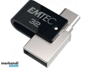 USB-minne 32GB Emtec Mobile &; Go Dual USB3.2 - USB-C T260