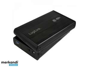 Logilink Hard Drive Enclosure 3 5 inch S ATA USB 3.0 Alu Black UA0107