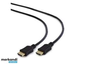 CableXpert høyhastighets HDMI-kabel med Ethernet 1.0m CC-HDMI4L-1M