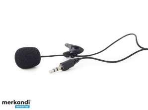 Gembird 3,5 mm klipový mikrofon pro připojení černého MIC-C-01