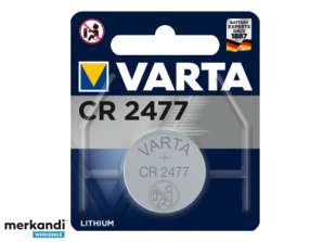 Varta Batterie Lithium  Knopfzelle  CR2477  3V   Retail Blister  1 Pack