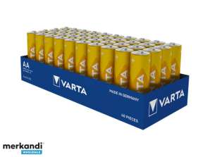 Varta Pil Alkalin, Mignon, AA, LR06, 1.5V - Uzun Ömürlü, Tepsi (40'lı Paket)