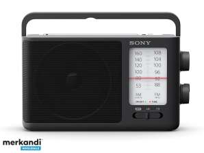 Sony Portable - AM, FM - Sort - Roterende kontrol - 110 timer - AA ICF506. CED