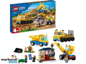 LEGO City Construction Vehicles e Wrecking Balling Crane 60391