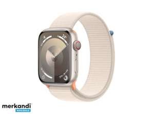 Apple Watch S9 alumīnija 45 mm GPS mobilo starlight sporta cilpu MRMA3QF/a
