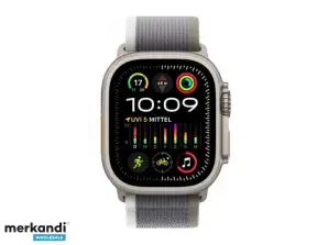 Apple Watch Ultra2 Titanium 49mm GPS Cellular Loop Groen/Grijs S/M MRF33FD/A