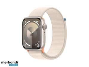 Apple Watch S9 hliník 45mm GPS Starlight sportovní řemínek MR983QF/A