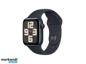 Apple Watch SE sakausējums. 40 mm GPS Cellular Midnight Sport Black S / M MRG73QF / A